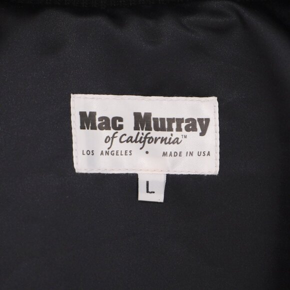 VINTAGE MAC MURRAY Universal Studios Varsity Jacket Wool Leather Size L - Picture 6 of 7